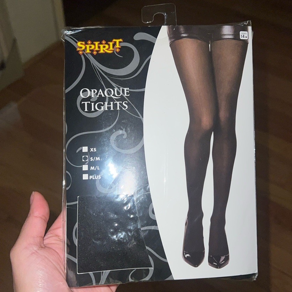 Spirit halloweene opaque tights size S/M